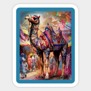 Beautiful colourful rajasthani camel Sticker